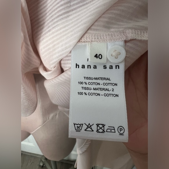 Hana San Striped Button Down Blouson Sz 40 - Picture 8 of 8